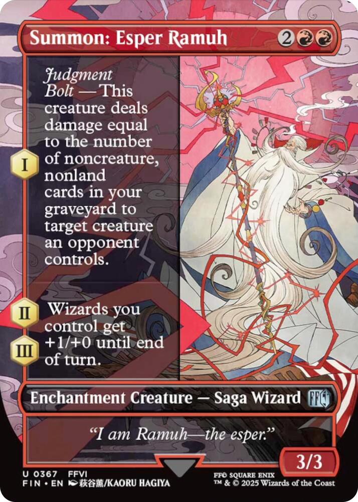 Summon: Esper Ramuh (Borderless) 367 card from FINAL FANTASY
