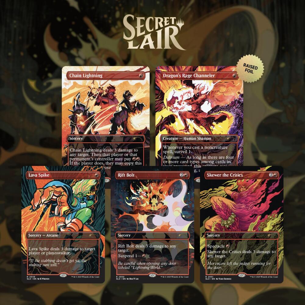 Secret Lair Drop: EVERYTHING IS ON FIRE - Raised Foil Edition card from Secret Lair Drop Series