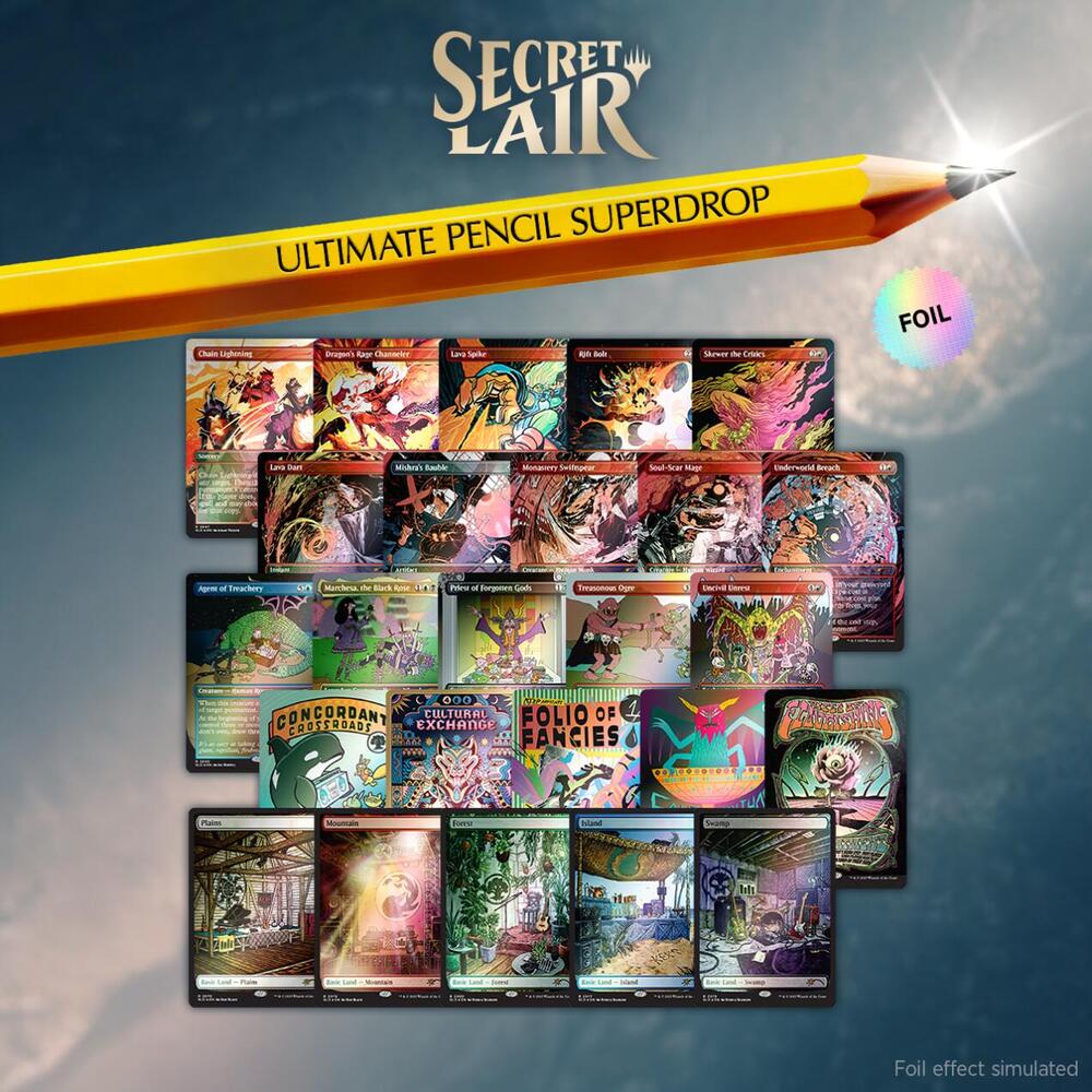 Secret Lair Drop: The Ultimate Pencil - Rainbow Foil Bundle sealed product from Secret Lair Drop Series