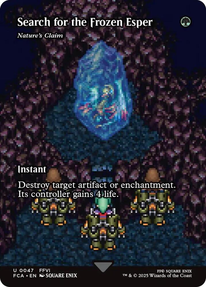 Search for the Frozen Esper - Nature's Claim (Showcase) 47 card from FINAL FANTASY: Through the Ages