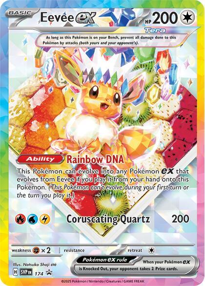 Eevee ex 174 card from SV: Scarlet & Violet Promo Cards