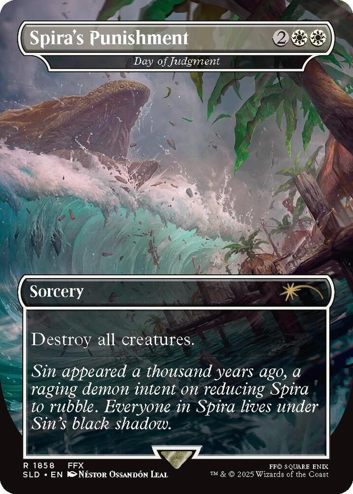 Spira's Punishment - Day of Judgment 1858 card from Secret Lair Drop Series