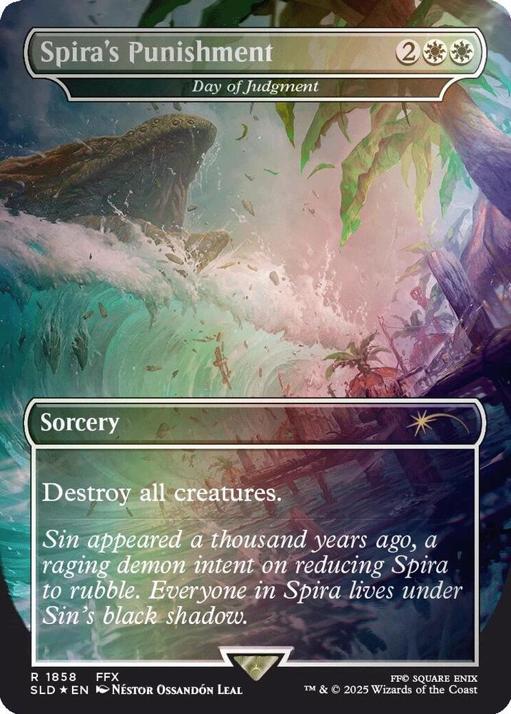 Spira's Punishment - Day of Judgment (Rainbow Foil) 1858 card from Secret Lair Drop Series