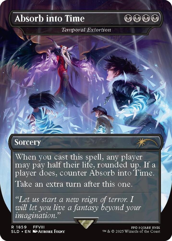 Absorb into Time - Temporal Extortion 1859 card from Secret Lair Drop Series
