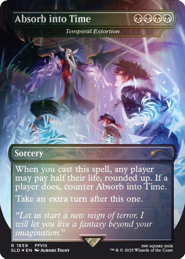 Absorb into Time - Temporal Extortion (Rainbow Foil) 1859 card from Secret Lair Drop Series