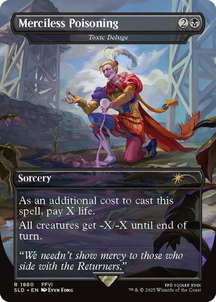 Merciless Poisoning - Toxic Deluge 1860 card from Secret Lair Drop Series