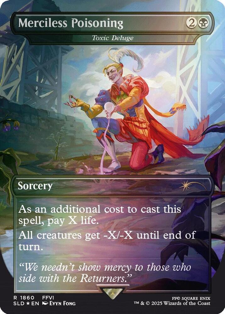 Merciless Poisoning - Toxic Deluge (Rainbow Foil) 1860 card from Secret Lair Drop Series