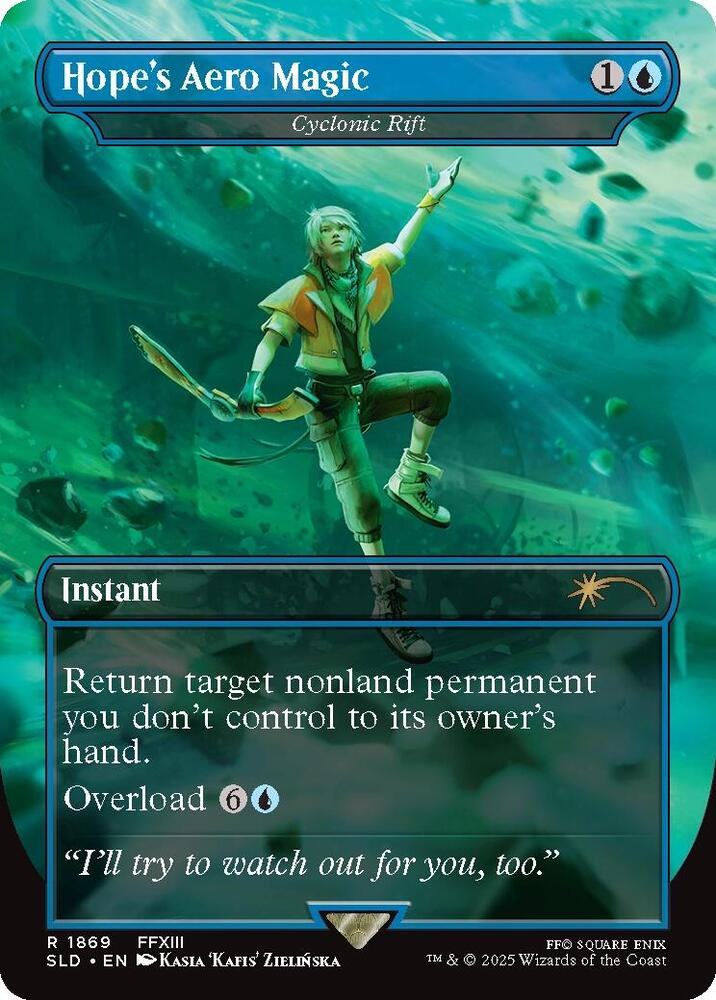 Hope's Aero Magic - Cyclonic Rift 1869 card from Secret Lair Drop Series