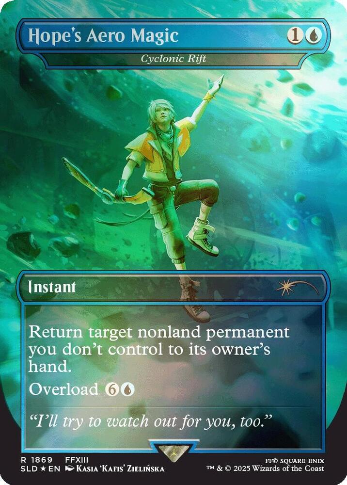 Hope's Aero Magic - Cyclonic Rift (Rainbow Foil) 1869 card from Secret Lair Drop Series