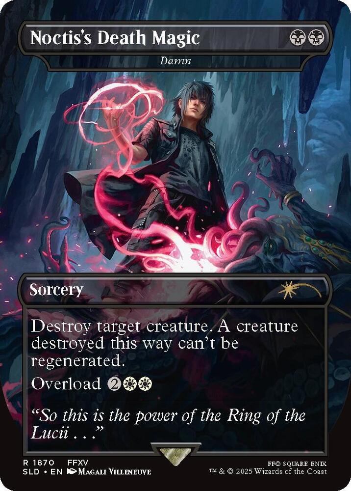 Noctis's Death Magic - Damn 1870 card from Secret Lair Drop Series