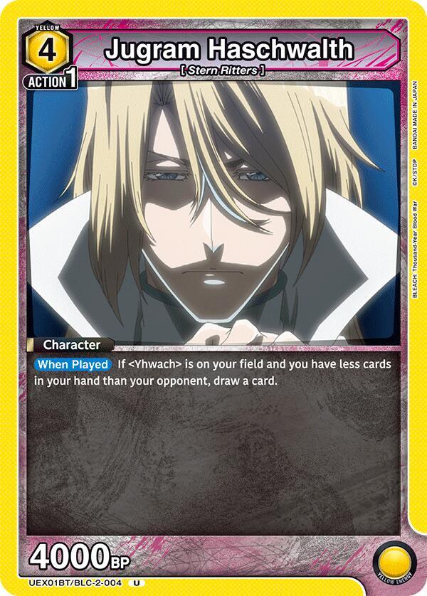 Jugram Haschwalth UEX01BT/BLC-2-004 card from UEX01BT: BLEACH: Thousand-Year Blood War Vol.2