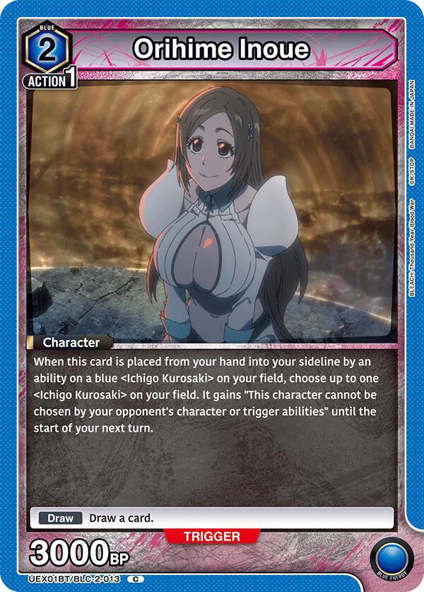 Orihime Inoue UEX01BT/BLC-2-013 card from UEX01BT: BLEACH: Thousand-Year Blood War Vol.2