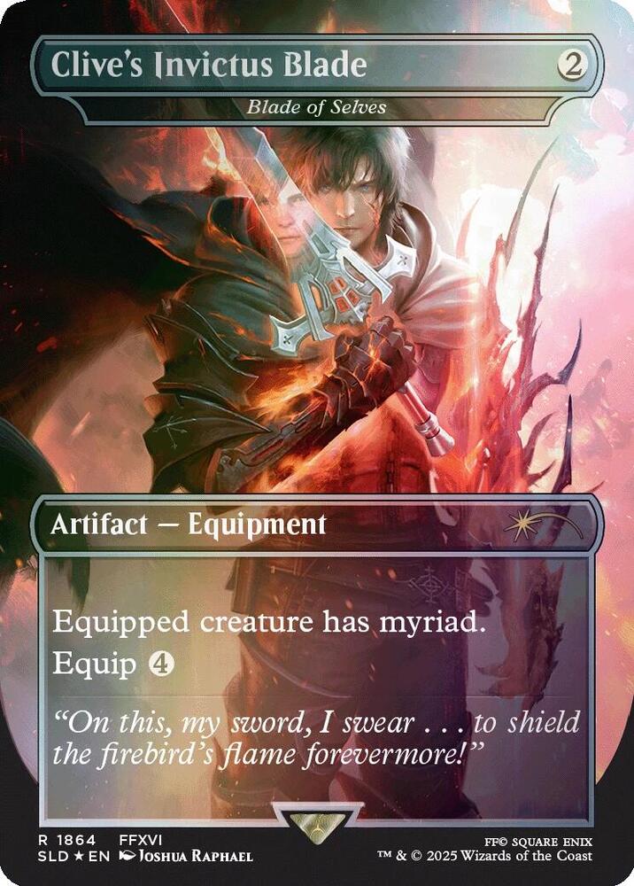 Clive's Invictus Blade - Blade of Selves (Rainbow Foil) 1864 card from Secret Lair Drop Series