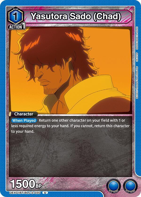 Yasutora Sado (Chad) UEX01BT/BLC-2-020 card from UEX01BT: BLEACH: Thousand-Year Blood War Vol.2