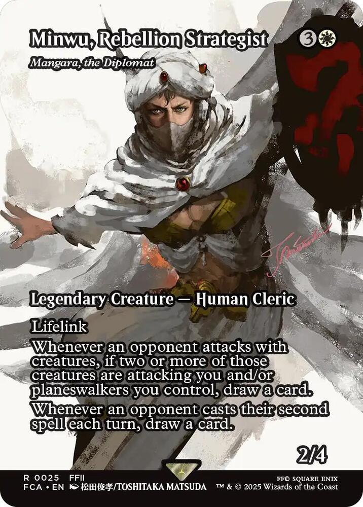 Minwu, Rebellion Strategist - Mangara, the Diplomat (Showcase) 25 card from FINAL FANTASY: Through the Ages