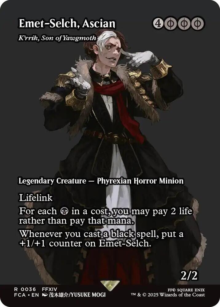Emet-Selch, Ascian - K'rrik, Son of Yawgmoth (Showcase) 36 card from FINAL FANTASY: Through the Ages
