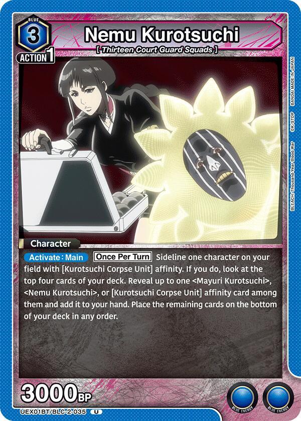 Nemu Kurotsuchi UEX01BT/BLC-2-035 card from UEX01BT: BLEACH: Thousand-Year Blood War Vol.2