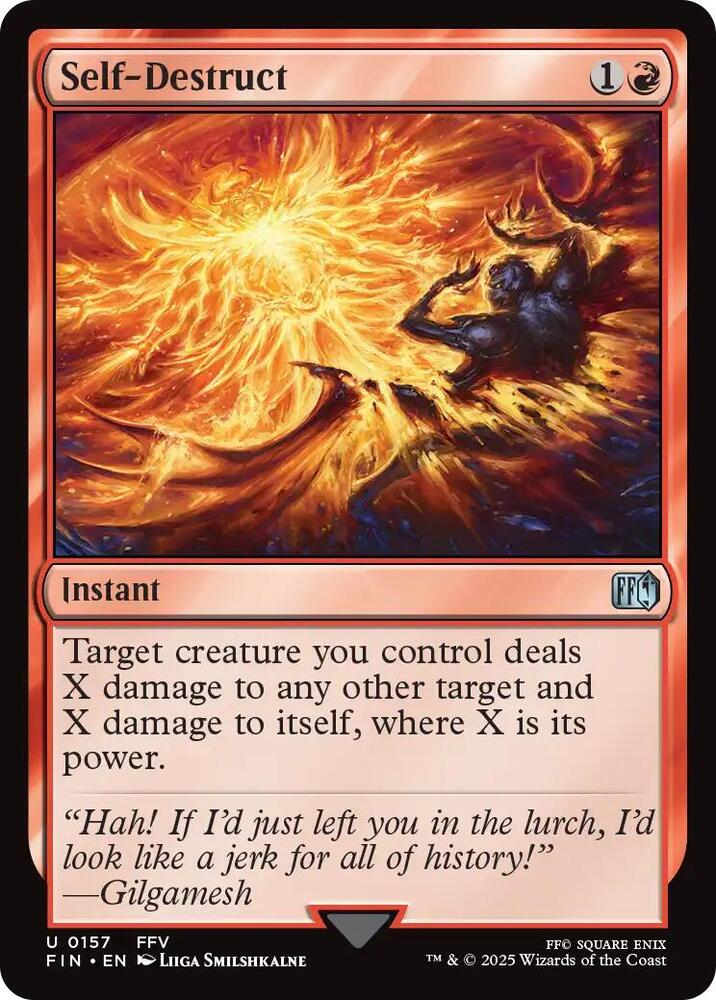 Self-Destruct 157 card from FINAL FANTASY