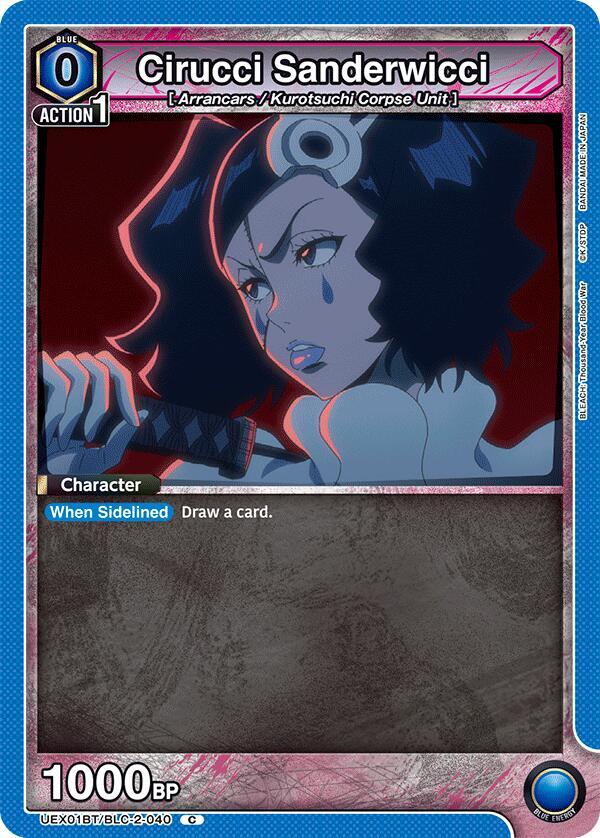 Cirucci Sanderwicci UEX01BT/BLC-2-040 card from UEX01BT: BLEACH: Thousand-Year Blood War Vol.2