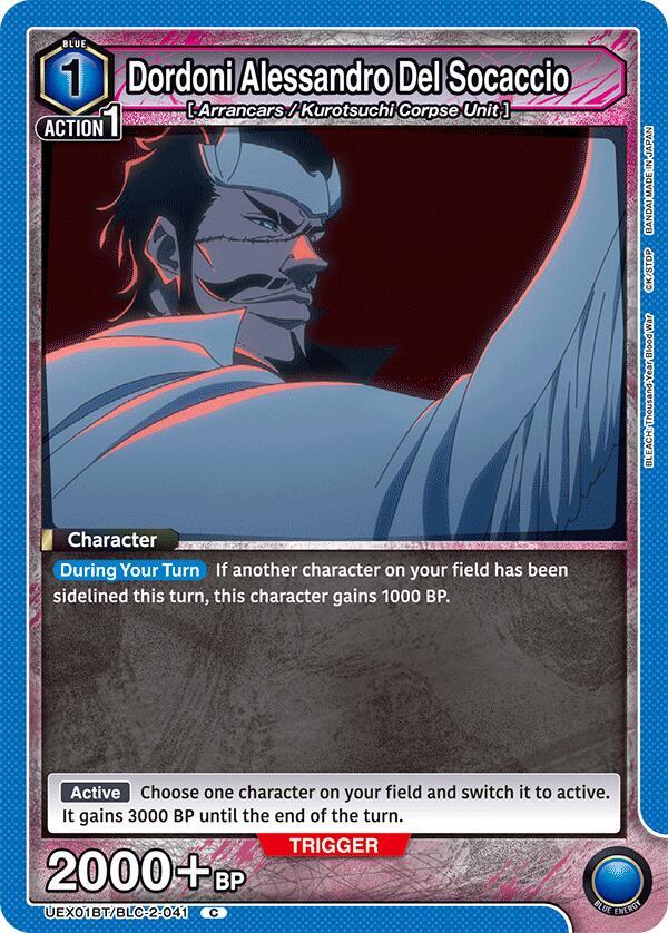 Dordoni Alessandro Del Socaccio UEX01BT/BLC-2-041 card from UEX01BT: BLEACH: Thousand-Year Blood War Vol.2