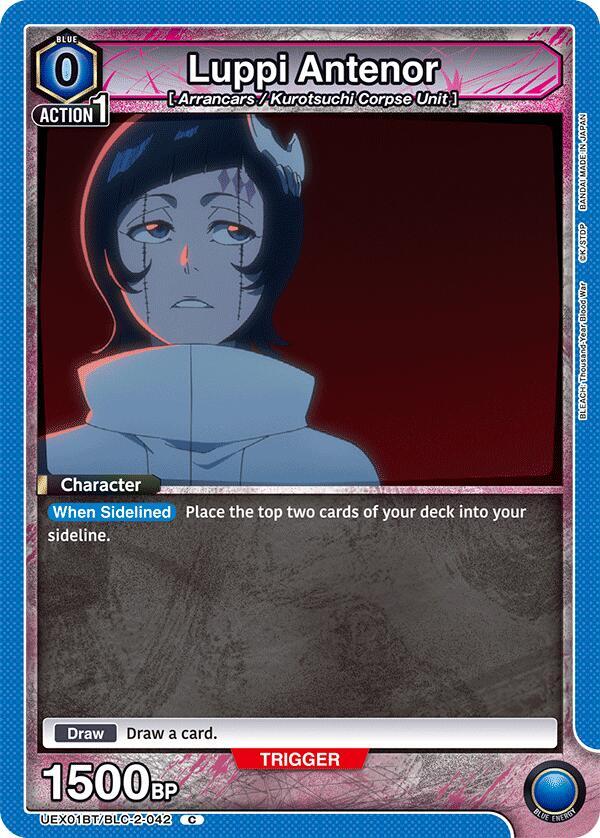 Luppi Antenor UEX01BT/BLC-2-042 card from UEX01BT: BLEACH: Thousand-Year Blood War Vol.2
