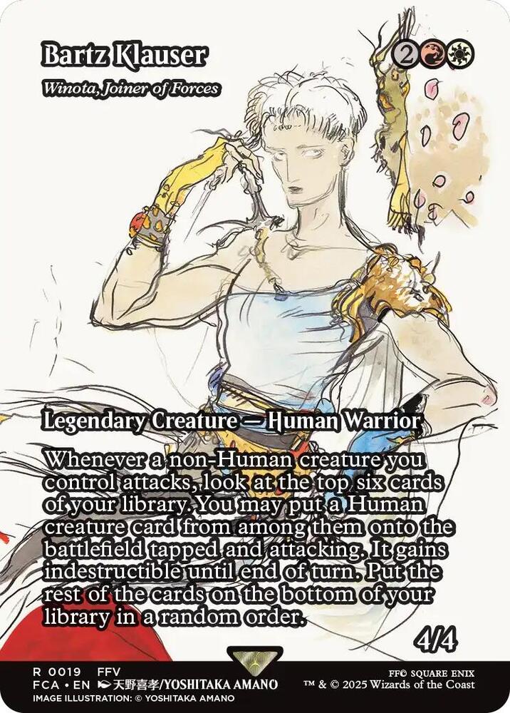 Bartz Klauser - Winota, Joiner of Forces (Showcase) 19 card from FINAL FANTASY: Through the Ages
