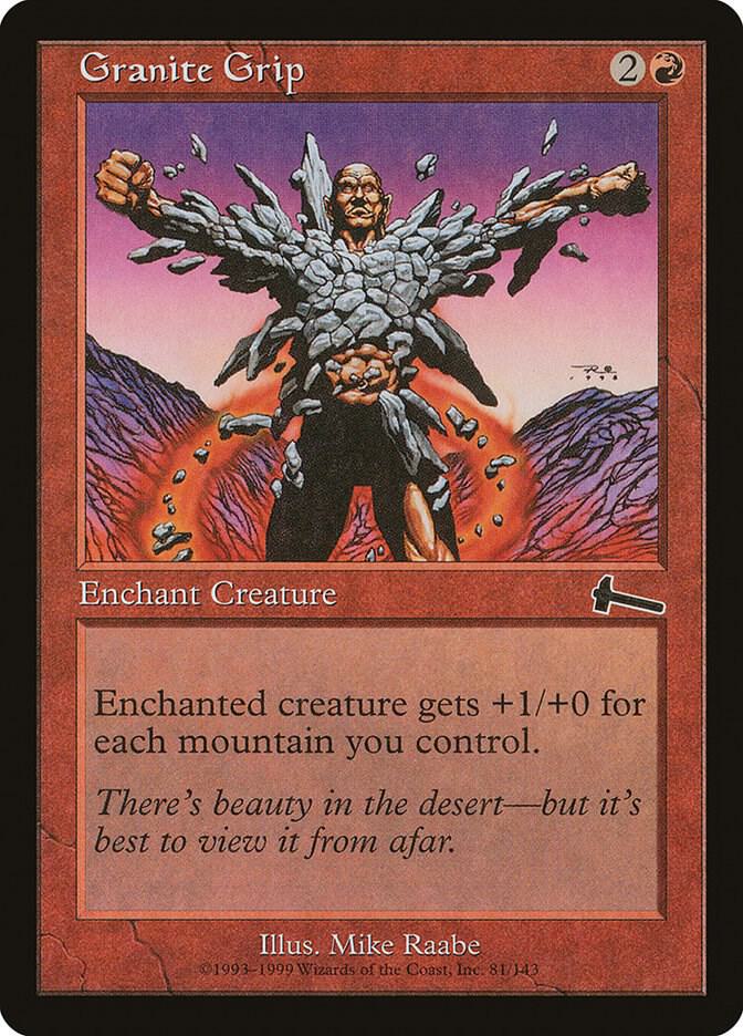 Granite Grip 81 card from Urza's Legacy