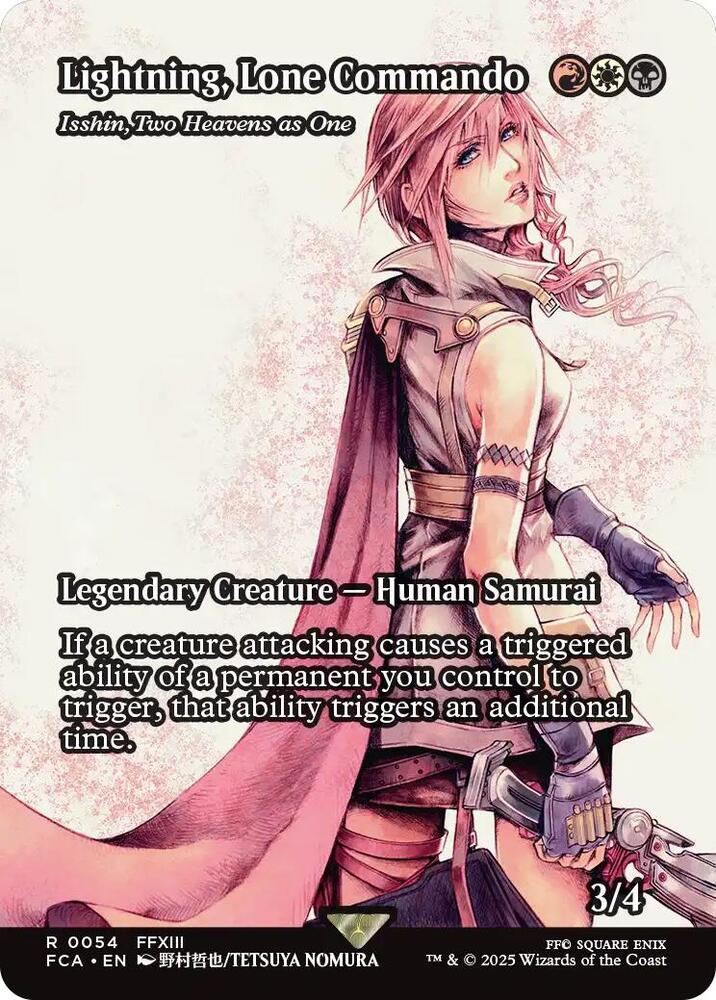 Lightning, Lone Commando - Isshin, Two Heavens as One (Showcase) 54 card from FINAL FANTASY: Through the Ages