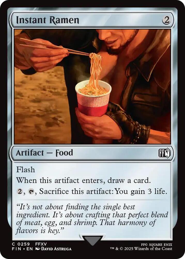 Instant Ramen 259 card from FINAL FANTASY