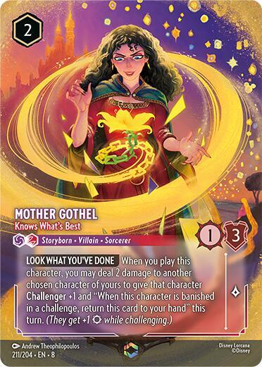 Mother Gothel - Knows What's Best (Enchanted) 211/204 card from Reign of Jafar