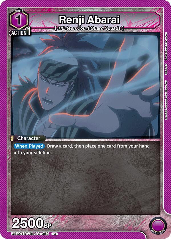 Renji Abarai UEX01BT/BLC-2-052 card from UEX01BT: BLEACH: Thousand-Year Blood War Vol.2
