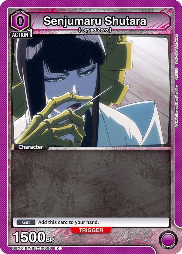 Senjumaru Shutara UEX01BT/BLC-2-056 card from UEX01BT: BLEACH: Thousand-Year Blood War Vol.2
