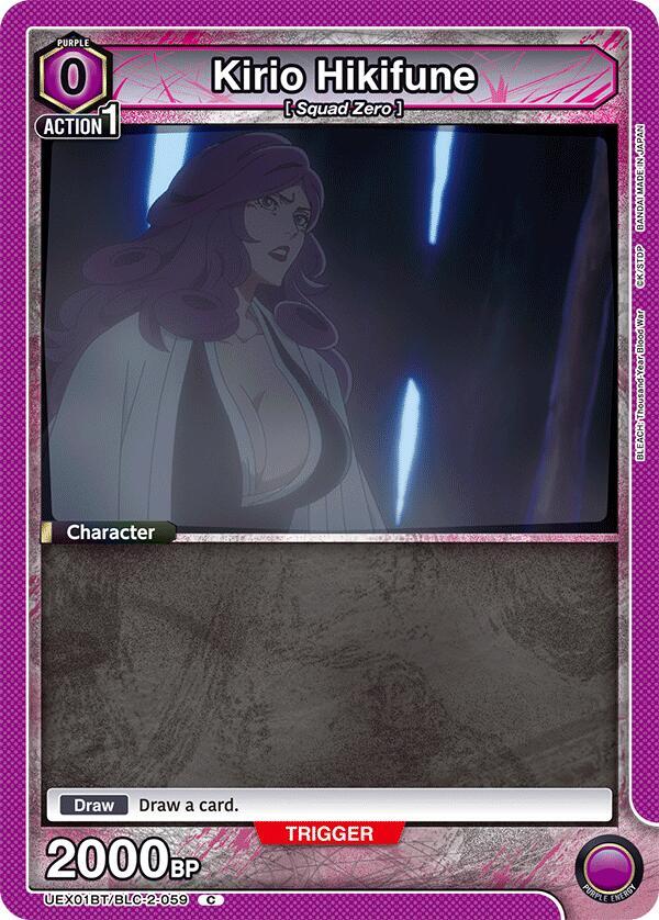 Kirio Hikifune UEX01BT/BLC-2-059 card from UEX01BT: BLEACH: Thousand-Year Blood War Vol.2