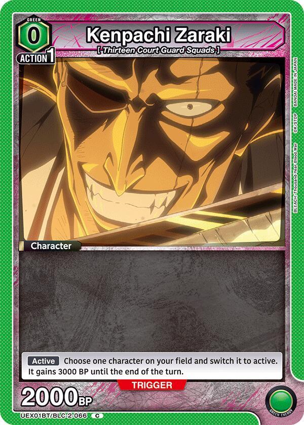 Kenpachi Zaraki UEX01BT/BLC-2-066 card from UEX01BT: BLEACH: Thousand-Year Blood War Vol.2