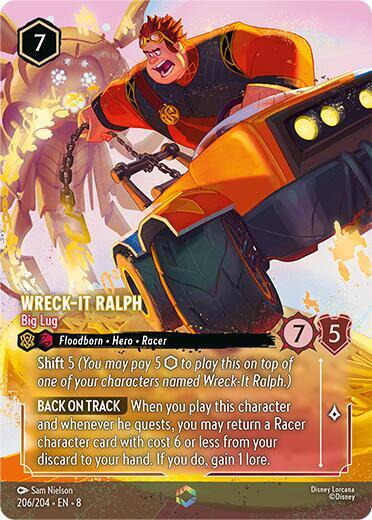 Wreck-It Ralph - Big Lug (Enchanted) 206/204 card from Reign of Jafar