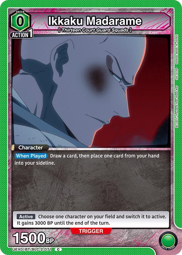 Ikkaku Madarame UEX01BT/BLC-2-071 card from UEX01BT: BLEACH: Thousand-Year Blood War Vol.2