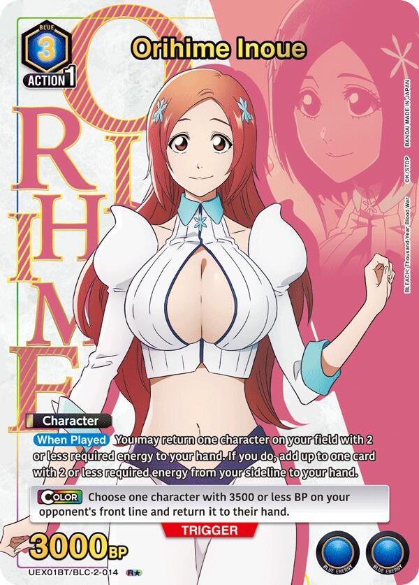 Orihime Inoue (R*) UEX01BT/BLC-2-014 card from UEX01BT: BLEACH: Thousand-Year Blood War Vol.2