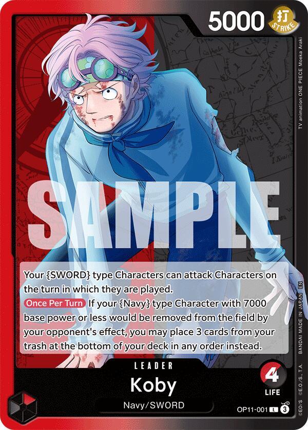 Koby OP11-001 card from A Fist of Divine Speed