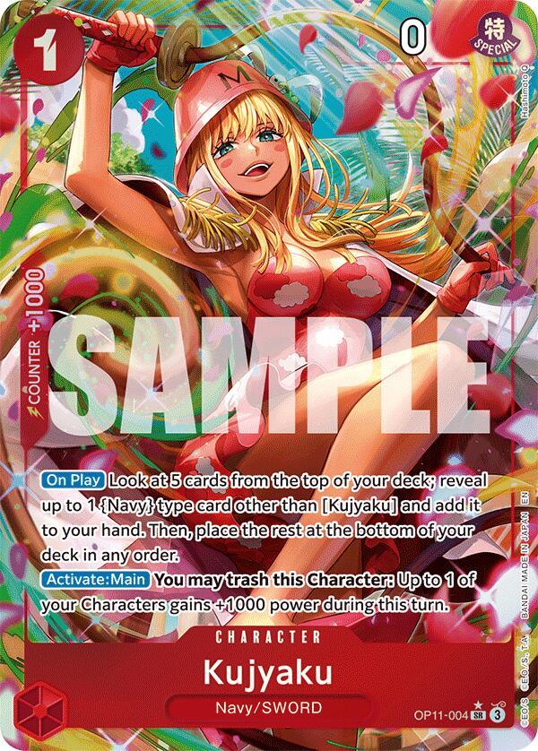 Kujyaku (Alternate Art) OP11-004 card from A Fist of Divine Speed