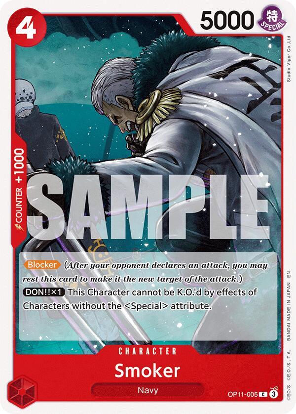 Smoker OP11-005 card from A Fist of Divine Speed