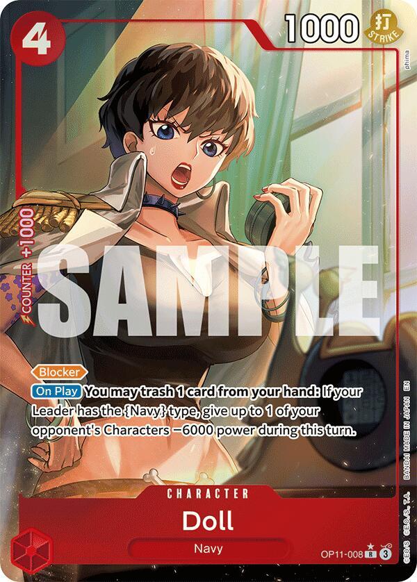 Doll (Alternate Art) OP11-008 card from A Fist of Divine Speed