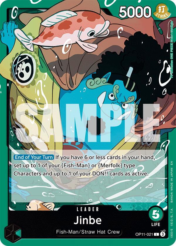 Jinbe OP11-021 card from A Fist of Divine Speed