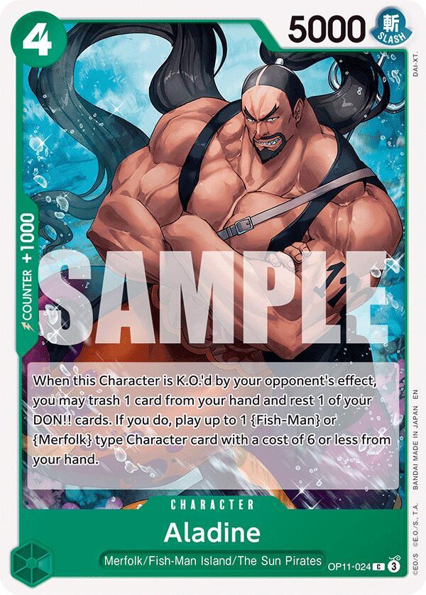 Aladine OP11-024 card from A Fist of Divine Speed