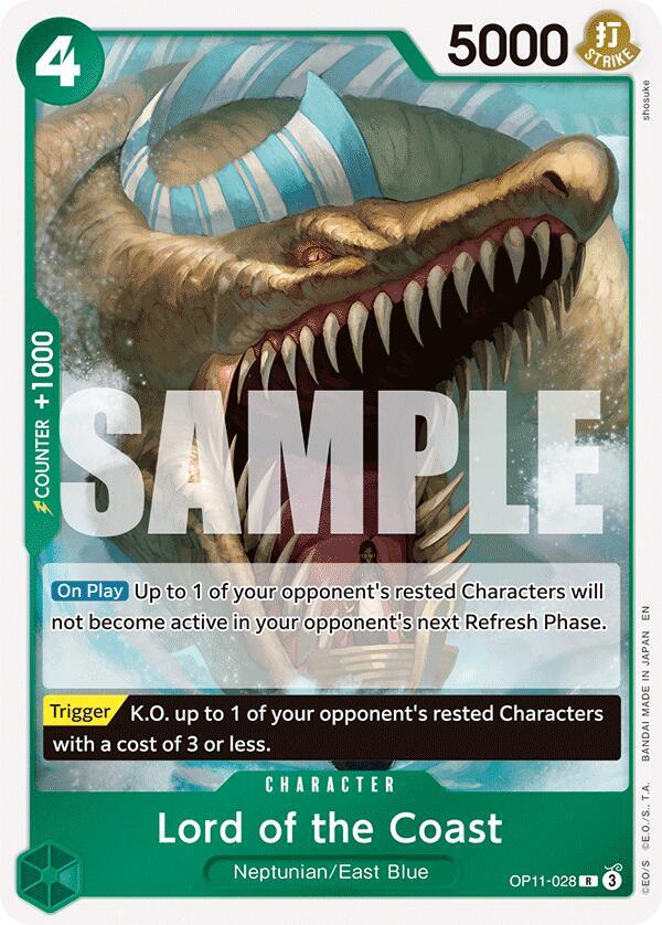 Lord of the Coast OP11-028 card from A Fist of Divine Speed