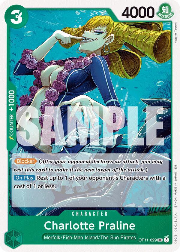 Charlotte Praline OP11-029 card from A Fist of Divine Speed