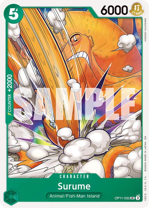 Surume OP11-032 card from A Fist of Divine Speed