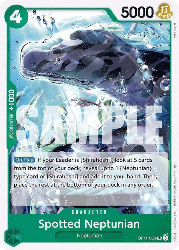 Spotted Neptunian OP11-036 card from A Fist of Divine Speed