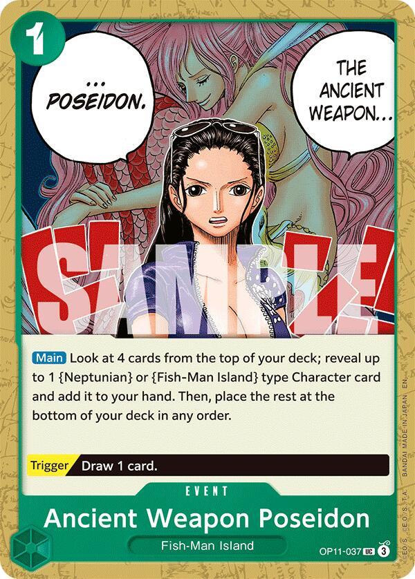 Ancient Weapon Poseidon OP11-037 card from A Fist of Divine Speed