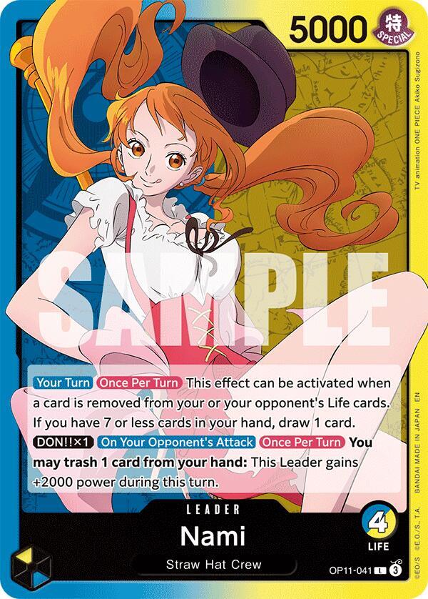 Nami OP11-041 card from A Fist of Divine Speed