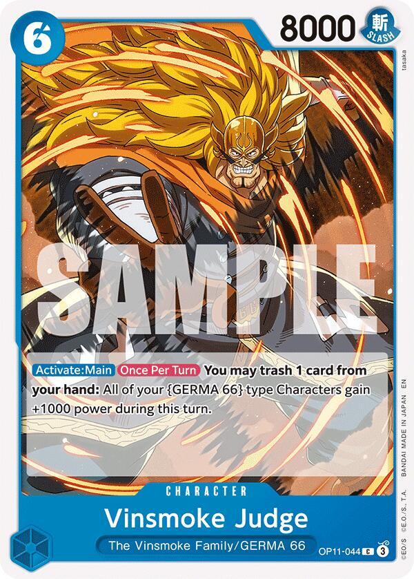 Vinsmoke Judge OP11-044 card from A Fist of Divine Speed